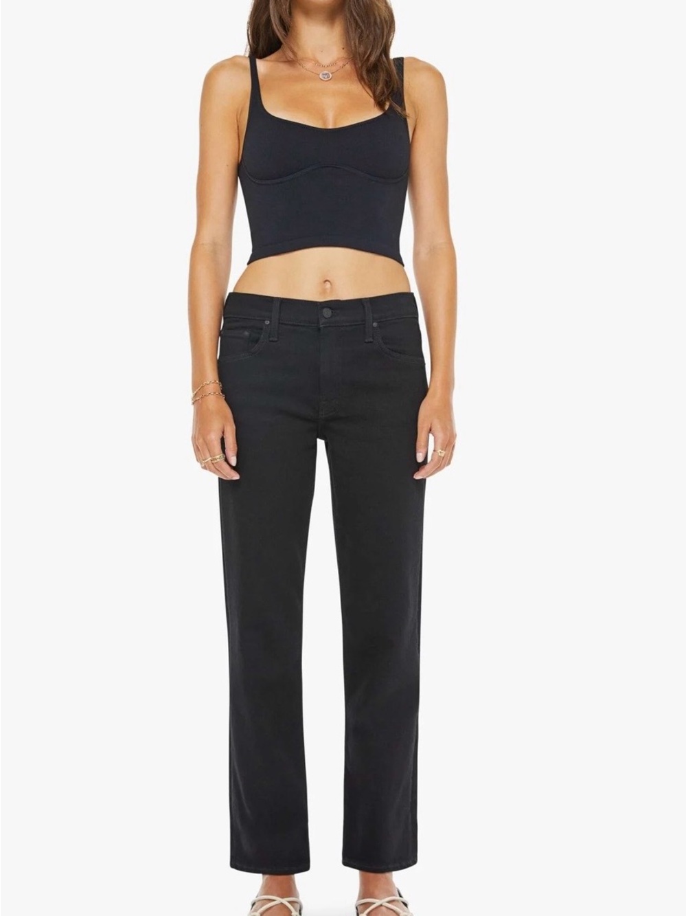 MOTHER THE NEWBIE HOVER JEANS SIZE 27